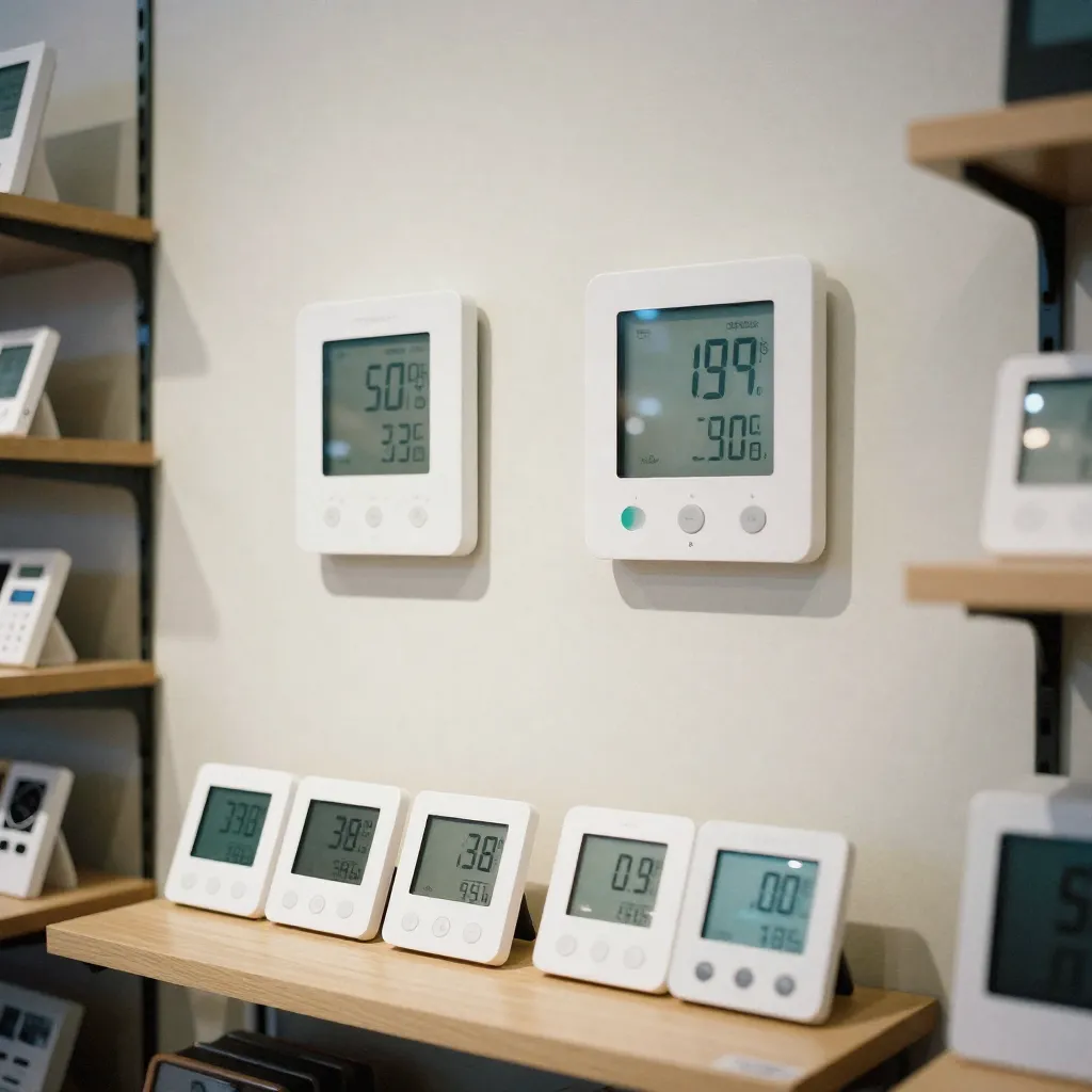 Compact indoor thermometer with elegant design